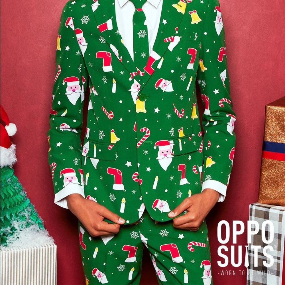 Boys’ Size 12 Opposuits Santa Boss Suit